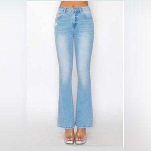 Wax Jean Light Blue Flare Jeans